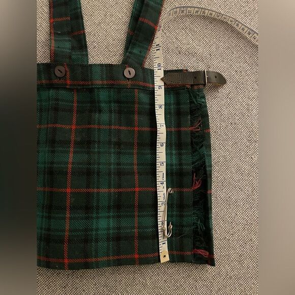 Vintage kids keynote Acrilan wool green kilt size 3/4 - Picture 6 of 7